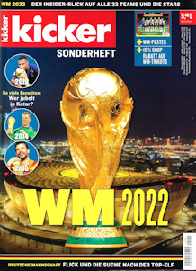 WM 2022 Kicker Sonderheft Weltmeisterschaft WM 2022 Katar