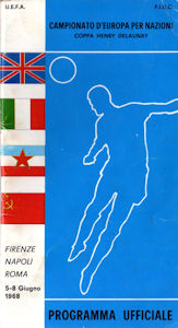 Offizielles Programm Programmheft EM 1968 EURO 1968 Italien Gesamtprogramm
