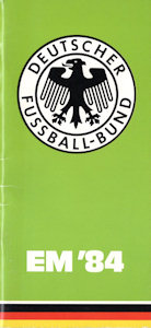 Offizielles Programm EM 1984 EURO 1984 Media Guide DFB