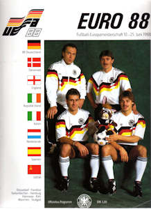 Offizielles Programm Programmheft EM 1988 EURO 88 Gesamtprogramm Tournament brochure