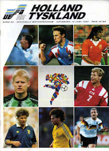Offizielles Programm Programmheft EM 1992 Gruppe2 Niederlande - Deutschland