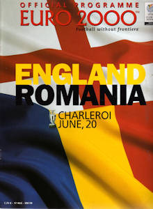 Offizielles Programm EM 2000 Gruppe A England-Rumänien