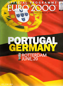 Offizielles Programm EM 2000 Gruppe A Portugal-Deutschland