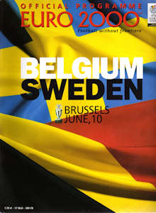 Offizielles Programm EM 2000 Gruppe B Belgien-Schweden