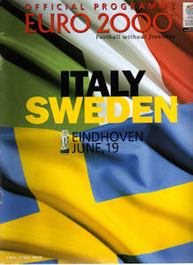 Offizielles Programm EM 2000 Gruppe B Italien-Schweden