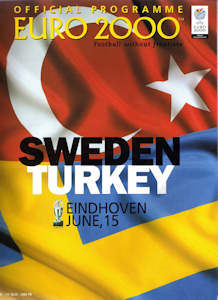 Offizielles Programm EM 2000 Gruppe B Schweden-Türkei