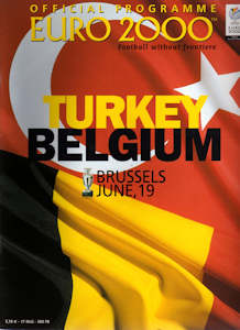 Offizielles Programm EM 2000 Gruppe B Türkei-Belgien