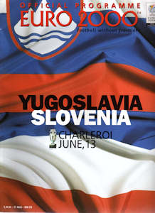 Offizielles Programm EM 2000 Gruppe C Jugoslawien-Slowenien