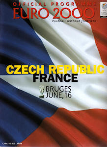 Offizielles Programm EM 2000 Gruppe D Tschechien-Frankreich