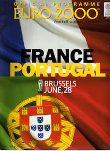 Offizielles Programm Programmheft EM 2000 Halbfinale Frankreich-Portugal