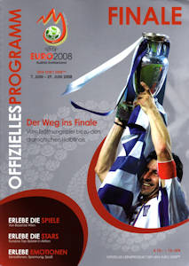 Offizielles Programm Programmheft official programme EM 2008 EURO 2008 Finale deutsch