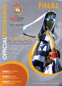 Offizielles Programm Programmheft EM 2008 EURO 2008 Finale englisch