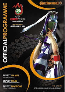 Programm EM 2008 EURO 2008 official programme Gesamtprogramm Continental englisch