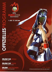 Offizielles Programm Programmheft EM 2008 EURO 2008 Gesamtprogramm deutsch