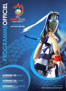 Offizielles Programm Programmheft EM 2008 EURO 2008 Gesamtprogramm französisch