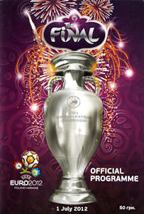 Offizielles Programm Programmheft EM 2012 EURO 2012 Finale englisch