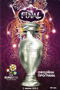 Offizielles Programm Programmheft EM 2012 EURO 2012 Finale ukrainisch