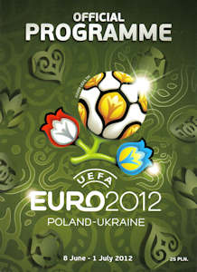 Offizielles Programm Programmheft EM 2012 EURO 2012 in Englisch Ausgabe Polen