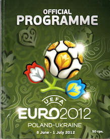 Offizielles Programm Programmheft EM 2012 EURO 2012 in Englisch Ausgabe Ukraine