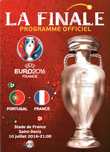Offizielles Programm Programmheft EM 2016 EURO 2016 Finale französisch