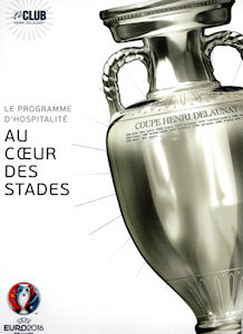 Offizielles Programm Programmheft EM 2016 EURO 2016 Hospitality Programme französisch
