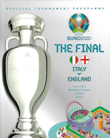 Programm Programmheft EM 2020 EURO 2020 Finale Final Italien England EM 2021 EURO 2021