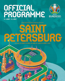 Programm Programmheft EM 2020 EURO 2020 Sankt Petersburg Saint Petersburg EM 2021 EURO 2021