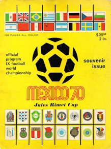 Offizielles Programm official programme Programmheft WM 1970 World Cup 70 Gesamt Gesamtprogramm Englisch