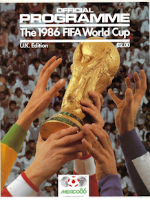 Offizielles Programm official programme Programmheft Programa Oficial WM 1986 World Cup 86 Gesamt Gesamtprogramm UK-Edition