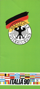 Offizielles Programm official programme Programmheft WM 1990 DFB Media-Guide