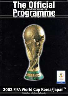 Offizielles Programm official programme Programmheft WM 2002 World Cup 2002 Gesamt Gesamtprogramm Koreanisch Englisch