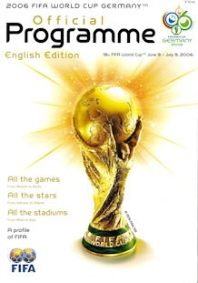 Offizielles Programm official programme Programmheft WM 2006 World Cup 2006 Gesamt Gesamtprogramm Englisch Vorrunde