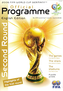 Offizielles Programm official programme Programmheft WM 2006 World Cup 2006 Englisch Second Round