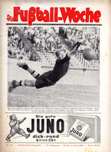 WM 1938 Fussball-Woche FuWo Nr.23 vom 08.06.1938