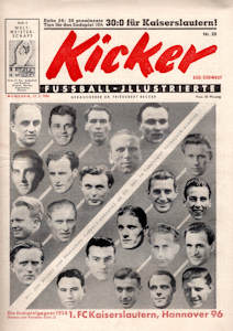 WM 1954 Kicker Nummer 20 vom 17.05.1954 WM-Heft 2