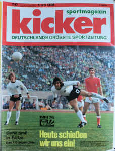WM 1974 Kicker Nr.50 vom 18.06.1974 WM-Heft-Nr.02