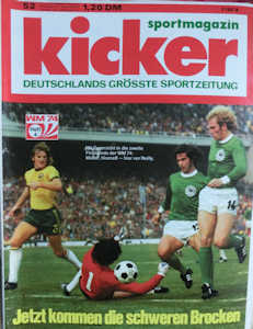 WM 1974 Kicker Nr.52 vom 24.06.1974 WM-Heft-Nr.04