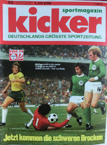 WM 1974 Kicker Nr. 52 vom 24.06.1974 WM-Heft-Nr. 4