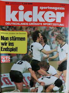 WM 1974 Kicker Nr.54 vom 01.07.1974 WM-Heft-Nr.06