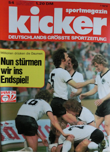 WM 1974 Kicker Nr. 54 vom 01.07.1974 WM-Heft-Nr. 6