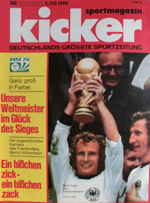 WM 1974 Kicker Nr. 58 vom 15.07.1974 WM-Heft-Nr. 10