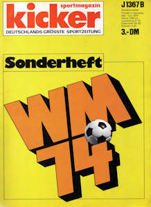 WM 1974 Kicker Sonderheft