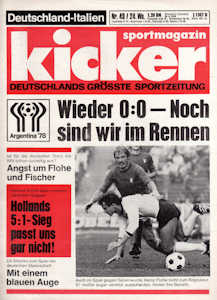 WM 1978 Kicker Nr.49 vom 15.06.1978