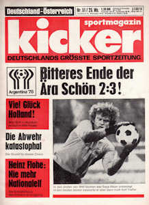 WM 1978 World Cup Kicker Nr.51 vom 22.06.1978
