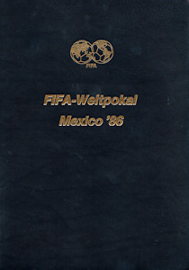 WM 1986 World-Cup 86 FIFA-Weltpokal Mexico 86 official Report Luxury Edition Luxus german Goldschnitt