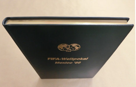 WM 1986 World Cup FIFA official Report Luxury Edition German Goldschnitt