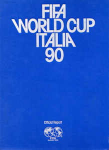 WM 1990 FIFA World-Cup Italia 90 official Report regular Edition reguläre Ausgabe offizieller Bericht